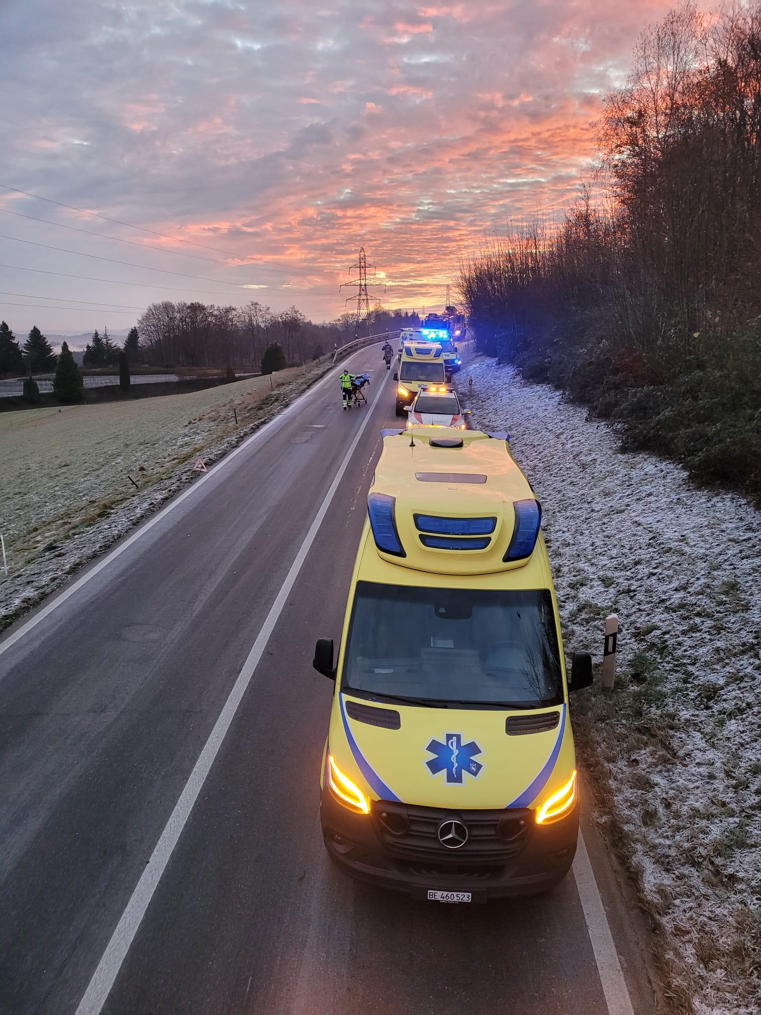 Verkehrsunfall Mit Verletzten Feuerwehr Regio Laupen